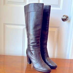 EUC Michael Kors Brown Leather Boots